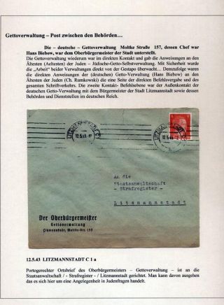 GHETTO LODZ (LITZMANNSTADT) 1939-1945 – sheet 956