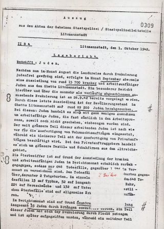 GHETTO LODZ (LITZMANNSTADT) 1939-1945 – sheet 960