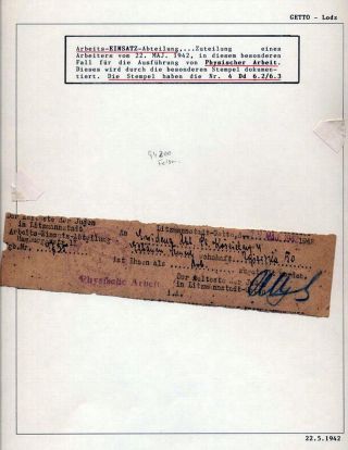 GHETTO LODZ (LITZMANNSTADT) 1939-1945 – sheet 966