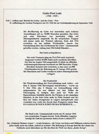GHETTO LODZ (LITZMANNSTADT) 1939-1945 – sheet 976