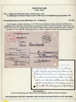 GHETTO LODZ (LITZMANNSTADT) 1939-1945 – sheet 986