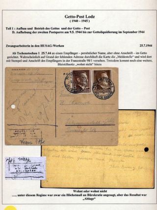 GHETTO LODZ (LITZMANNSTADT) 1939-1945 – sheet 987