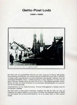 GHETTO LODZ (LITZMANNSTADT) 1939-1945 – sheet 998