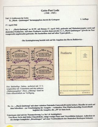 GHETTO LODZ (LITZMANNSTADT) 1939-1945 – sheet 1060
