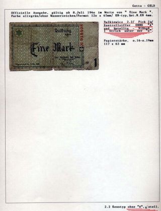 GHETTO LODZ (LITZMANNSTADT) 1939-1945 – sheet 1086