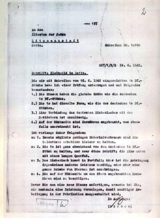 GHETTO LODZ (LITZMANNSTADT) 1939-1945 – Blatt 1120