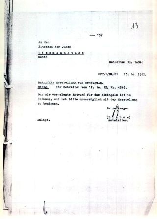 GHETTO LODZ (LITZMANNSTADT) 1939-1945 – sheet 1135