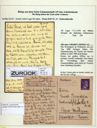 GHETTO LODZ (LITZMANNSTADT) 1939-1945 – sheet 1156