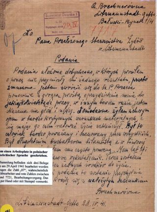 GHETTO LODZ (LITZMANNSTADT) 1939-1945 – sheet 1175