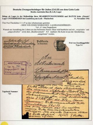 GHETTO LODZ (LITZMANNSTADT) 1939-1945 – sheet 1196
