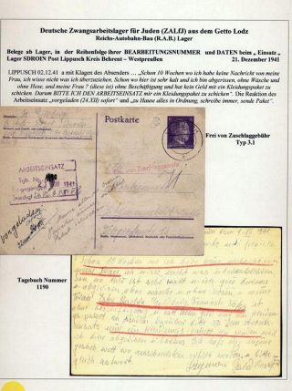 GHETTO LODZ (LITZMANNSTADT) 1939-1945 – Blatt 1206
