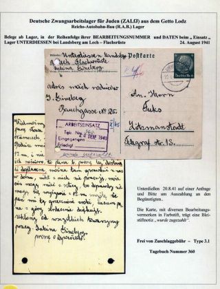GHETTO LODZ (LITZMANNSTADT) 1939-1945 – Blatt 1236