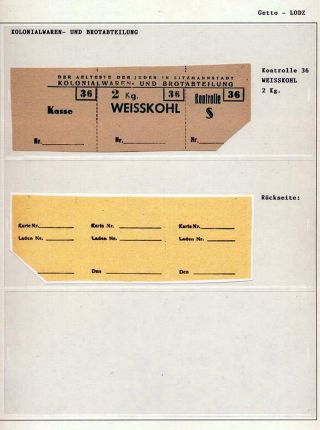 GHETTO LODZ (LITZMANNSTADT) 1939-1945 – sheet 1275
