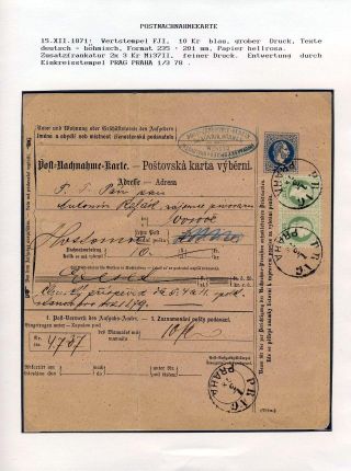 ÖSTERREICH, GANZSACHEN FÜR DEN GELDVERKEHR – Blatt 34