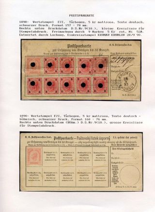 ÖSTERREICH, GANZSACHEN FÜR DEN GELDVERKEHR – Blatt 66