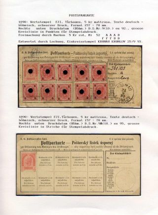 ÖSTERREICH, GANZSACHEN FÜR DEN GELDVERKEHR – Blatt 69
