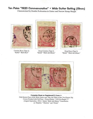 AFGHANISTAN: AMANULLAH PERIOD, 1920-1929 – sheet 13