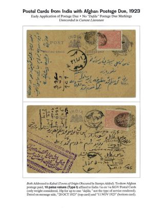 AFGHANISTAN: AMANULLAH ZEITRAUM 1920-1929 – Blatt 44