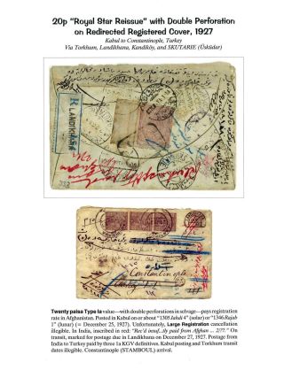 AFGHANISTAN: AMANULLAH ZEITRAUM 1920-1929 – Blatt 72