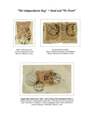 AFGHANISTAN: AMANULLAH ZEITRAUM 1920-1929 – Blatt 89