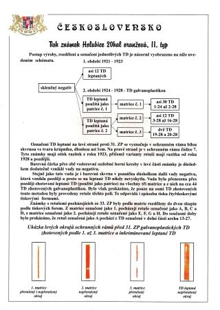 DIE TAUBE 20 H ORANGE TYPE II. - STUDIE DER RETUSCHEN – Blatt 2