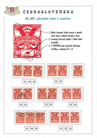 DIE TAUBE 20 H ORANGE TYPE II. - STUDIE DER RETUSCHEN – Blatt 4