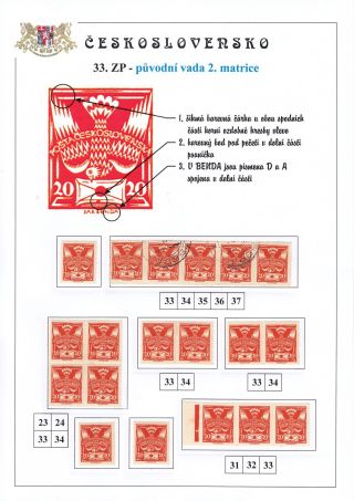 DIE TAUBE 20 H ORANGE TYPE II. - STUDIE DER RETUSCHEN – Blatt 6