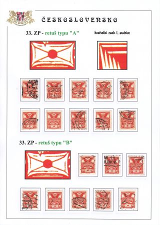DIE TAUBE 20 H ORANGE TYPE II. - STUDIE DER RETUSCHEN – Blatt 9