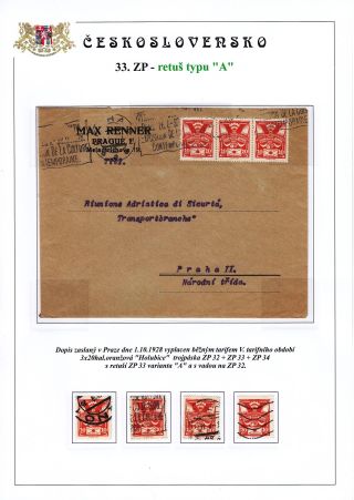 DIE TAUBE 20 H ORANGE TYPE II. - STUDIE DER RETUSCHEN – Blatt 10