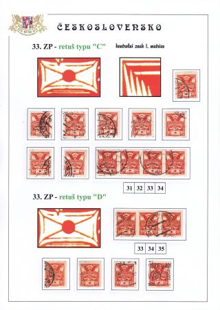 DIE TAUBE 20 H ORANGE TYPE II. - STUDIE DER RETUSCHEN – Blatt 11