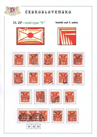DIE TAUBE 20 H ORANGE TYPE II. - STUDIE DER RETUSCHEN – Blatt 12