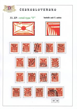 DIE TAUBE 20 H ORANGE TYPE II. - STUDIE DER RETUSCHEN – Blatt 14