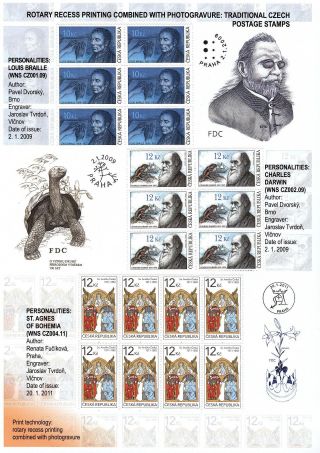 TSCHECHISCHE REPUBLIK: BRIEFMARKEN 2009-2011 – Blatt 17