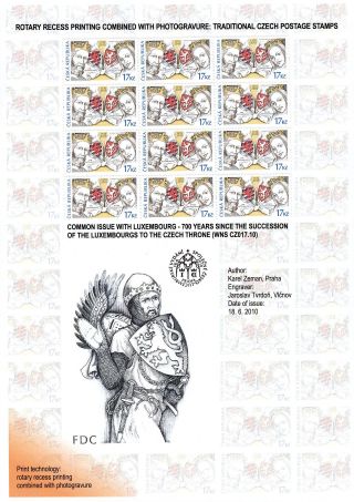 TSCHECHISCHE REPUBLIK: BRIEFMARKEN 2009-2011 – Blatt 20