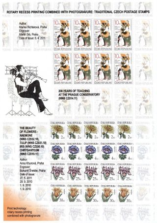 TSCHECHISCHE REPUBLIK: BRIEFMARKEN 2009-2011 – Blatt 21