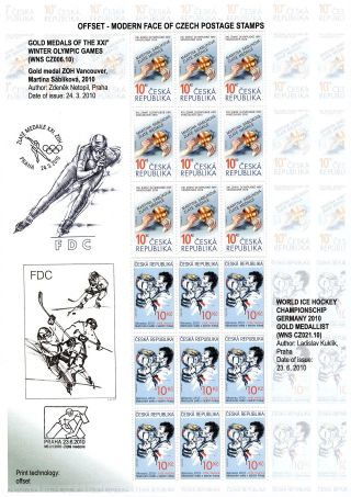 TSCHECHISCHE REPUBLIK: BRIEFMARKEN 2009-2011 – Blatt 24