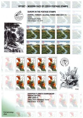 TSCHECHISCHE REPUBLIK: BRIEFMARKEN 2009-2011 – Blatt 25