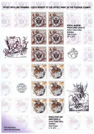 TSCHECHISCHE REPUBLIK: BRIEFMARKEN 2009-2011 – Blatt 30