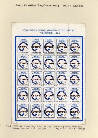 ESTLANDISCHE PFADFINDERN IM EXIL 1944-1991 – Blatt 41