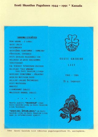 ESTLANDISCHE PFADFINDERN IM EXIL 1944-1991 – Blatt 43