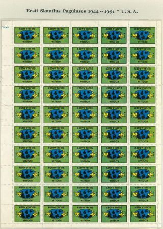 ESTONIAN SCOUTS IN EXILE 1944-1991 – sheet 66