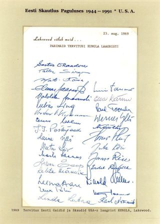 ESTONIAN SCOUTS IN EXILE 1944-1991 – sheet 72