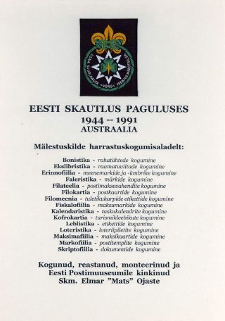 ESTONIAN SCOUTS IN EXILE 1944-1991 – sheet 85