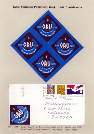 ESTONIAN SCOUTS IN EXILE 1944-1991 – sheet 96