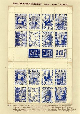 ESTONIAN SCOUTS IN EXILE 1944-1991 – sheet 124