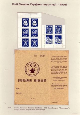 ESTONIAN SCOUTS IN EXILE 1944-1991 – sheet 150