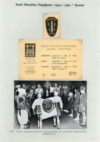 ESTONIAN SCOUTS IN EXILE 1944-1991 – sheet 152