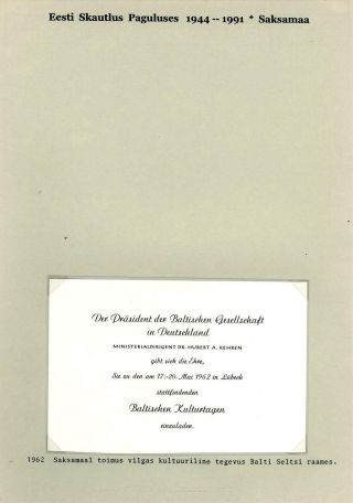 ESTONIAN SCOUTS IN EXILE 1944-1991 – sheet 157