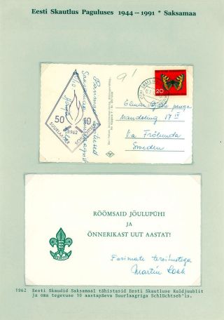 ESTONIAN SCOUTS IN EXILE 1944-1991 – sheet 158