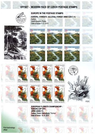 TSCHECHISCHE REPUBLIK: BRIEFMARKEN 2010-2012 – Blatt 24